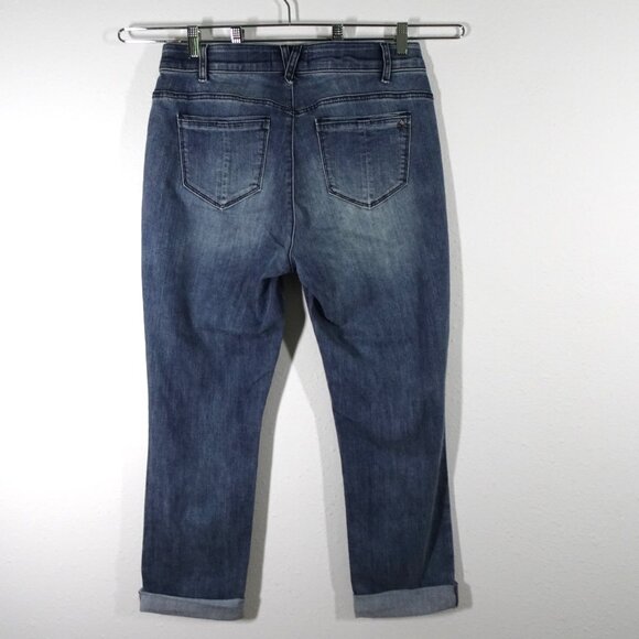 Democracy Girlfriend Jeans Women's Plus Size 14W Blue Denim Stretch "Ab" - Picture 5 of 11